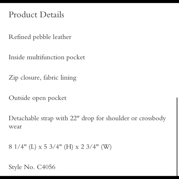 - Mustard pebble grain Coach Camera Bag. NWT - Picture 8 of 9